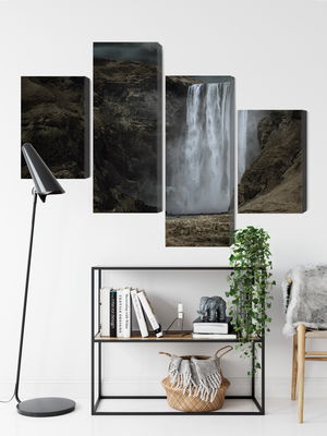 Ljuddämpande tavla - The majestic skogafoss