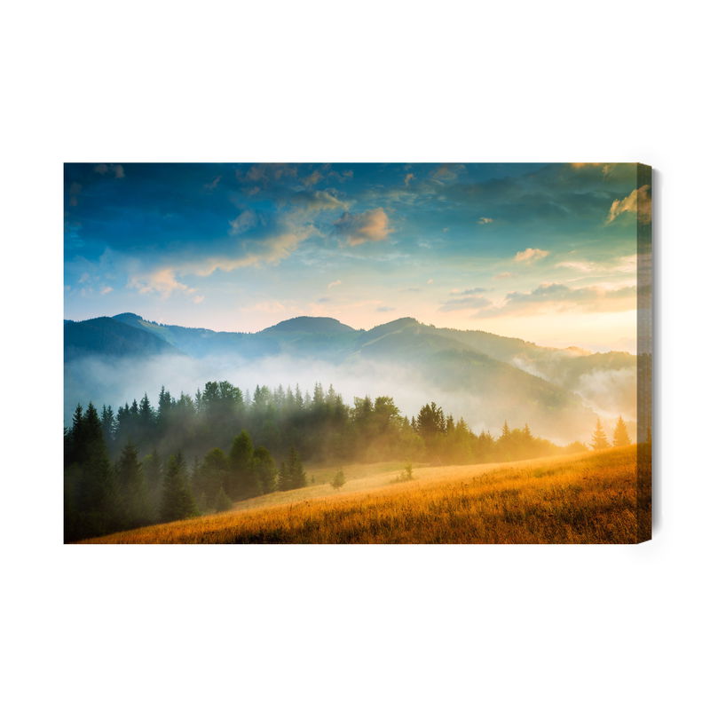 Ljuddämpande tavla - Misty mountain country