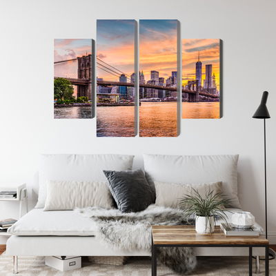 Ljuddämpande tavla - New York city panoramic