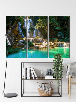Ljuddämpande tavla - Kuang si waterfall