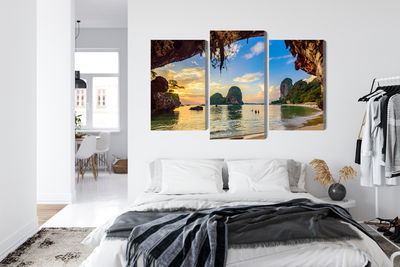 Ljuddämpande tavla - Sunset on a beach in thailand