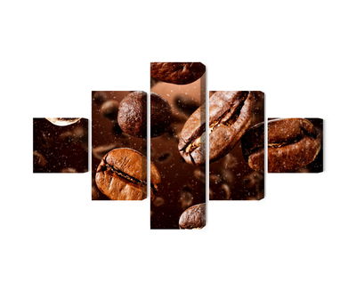 Ljuddämpande tavla - Brown coffee beans