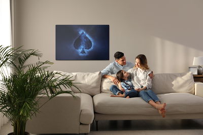 Ljuddämpande tavla - Abstract symbol of spades