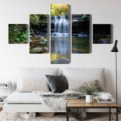 Ljuddämpande tavla - A waterfall in the bush