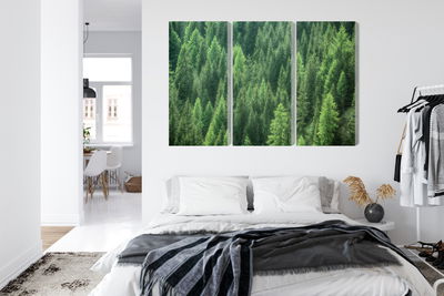 Ljuddämpande tavla - Green forest view 3d