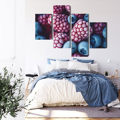 Ljuddämpande tavla - Frozen blueberries