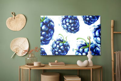 Ljuddämpande tavla - Painted blackberries