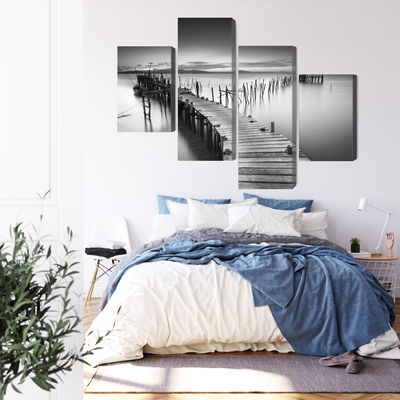 Ljuddämpande tavla - A dilapidated pier