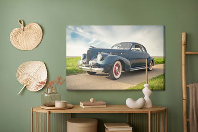 Ljuddämpande tavla - Navy vintage car