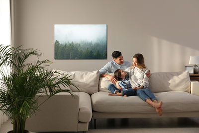 Ljuddämpande tavla - Amazing mystical rising fog