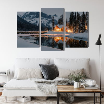 Ljuddämpande tavla - Emerald lake in Canada