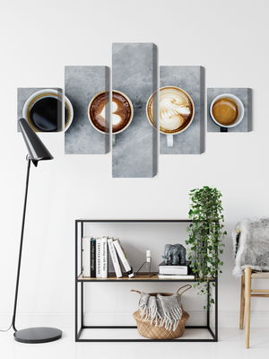 Ljuddämpande tavla - Cups with coffee