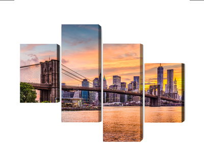 Ljuddämpande tavla - New York city panoramic