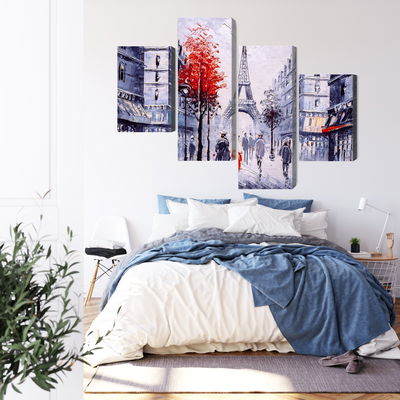 Ljuddämpande tavla - The view of the Paris street