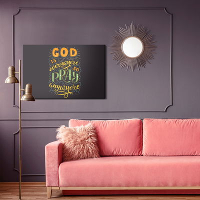 Ljuddämpande tavla - God is everywhere