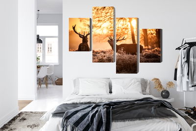 Ljuddämpande tavla - Two deer in the forest