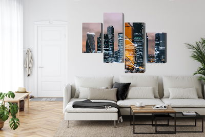 Ljuddämpande tavla - Panorama of moscow city