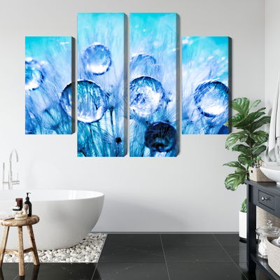 Ljuddämpande tavla - Dew drops on dandelion seeds