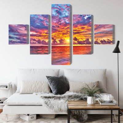 Ljuddämpande tavla - Picturesque sunset