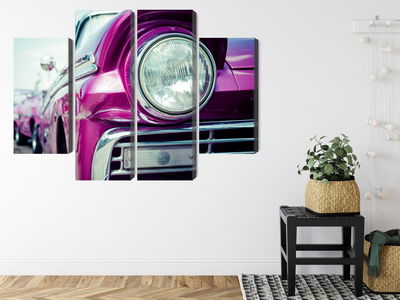 Ljuddämpande tavla - Retro style car headlight