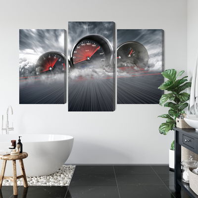 Ljuddämpande tavla - High speed car counters