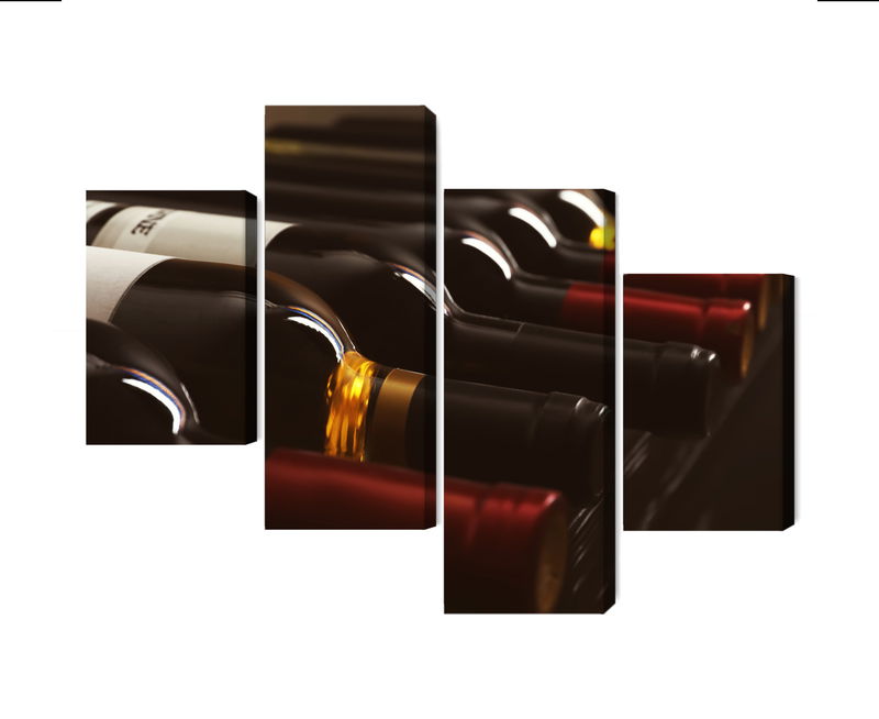 Ljuddämpande tavla - Delicious wine bottles