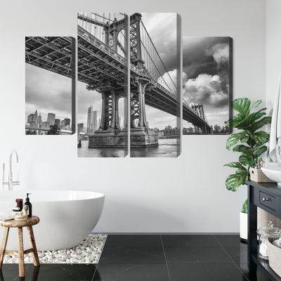 Ljuddämpande tavla - Manhattan bridge in New York