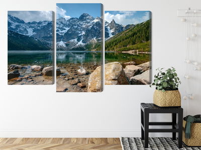 Ljuddämpande tavla - Morskie oko in the tatras 3d