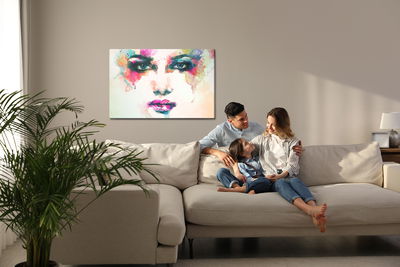 Ljuddämpande tavla - Women’s face