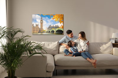 Ljuddämpande tavla - View of big ben in London