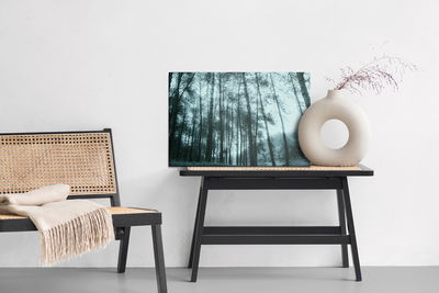 Ljuddämpande tavla - Birch tree forest