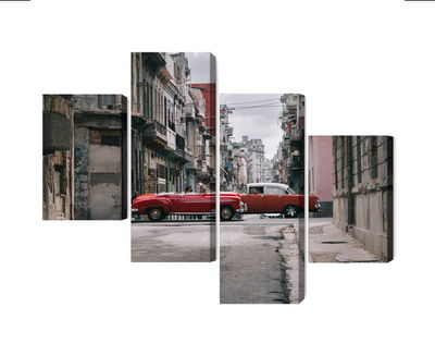 Ljuddämpande tavla - Retro style cars in cuba