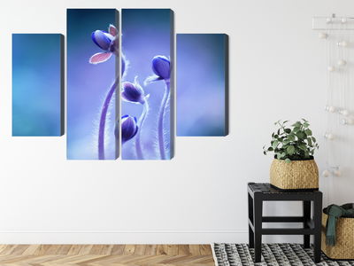 Ljuddämpande tavla - Delicate flowers on a macro