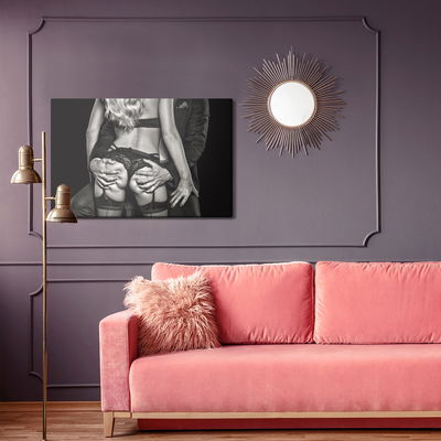 Ljuddämpande tavla - Couple in sexy pose