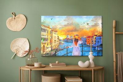 Ljuddämpande tavla - A woman in venice