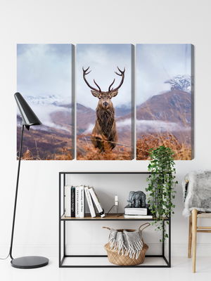 Ljuddämpande tavla - A deer on a background