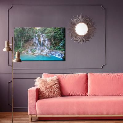 Ljuddämpande tavla - Beautiful kuang si waterfall