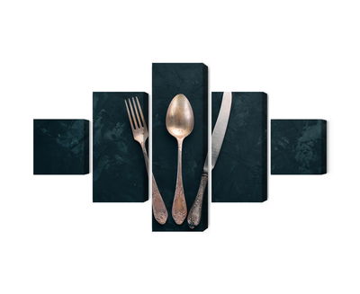 Ljuddämpande tavla - Old cutlery