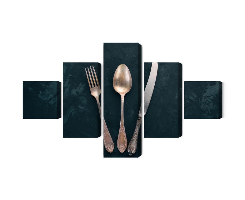 Ljuddämpande tavla - Old cutlery