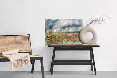 Ljuddämpande tavla - Watercolor landscape