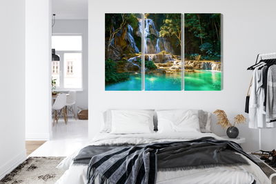 Ljuddämpande tavla - Kuang si waterfall