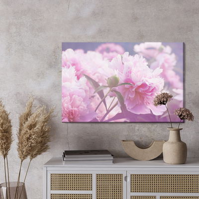 Ljuddämpande tavla - Bright peonies roses