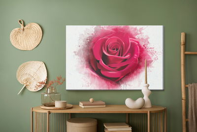 Ljuddämpande tavla - Up close painted