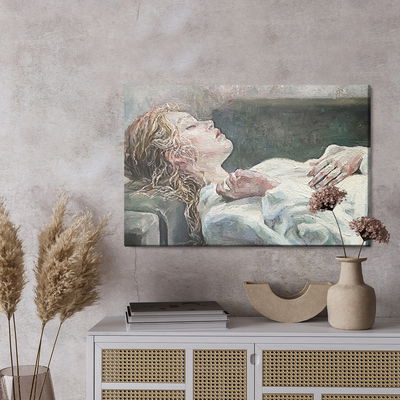 Ljuddämpande tavla - Sleeping young woman