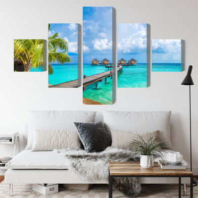 Ljuddämpande tavla - Floating houses