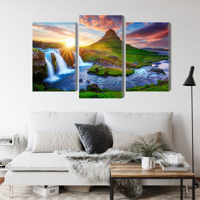 Ljuddämpande tavla - View of the kirkjufellsfoss