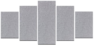 Ljudabsorbent till vägg - Wall 5-parts two
