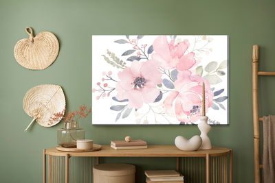 Ljuddämpande tavla - Rose flowers in pastel colors