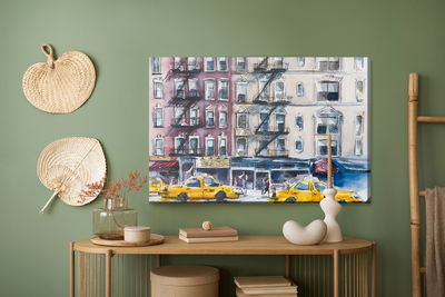 Ljuddämpande tavla - New York street painted