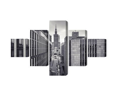 Ljuddämpande tavla - Black and white panorama